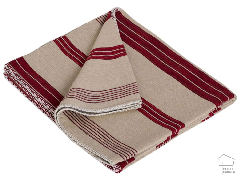 Plaid Rayas Rojo - Imagen 2